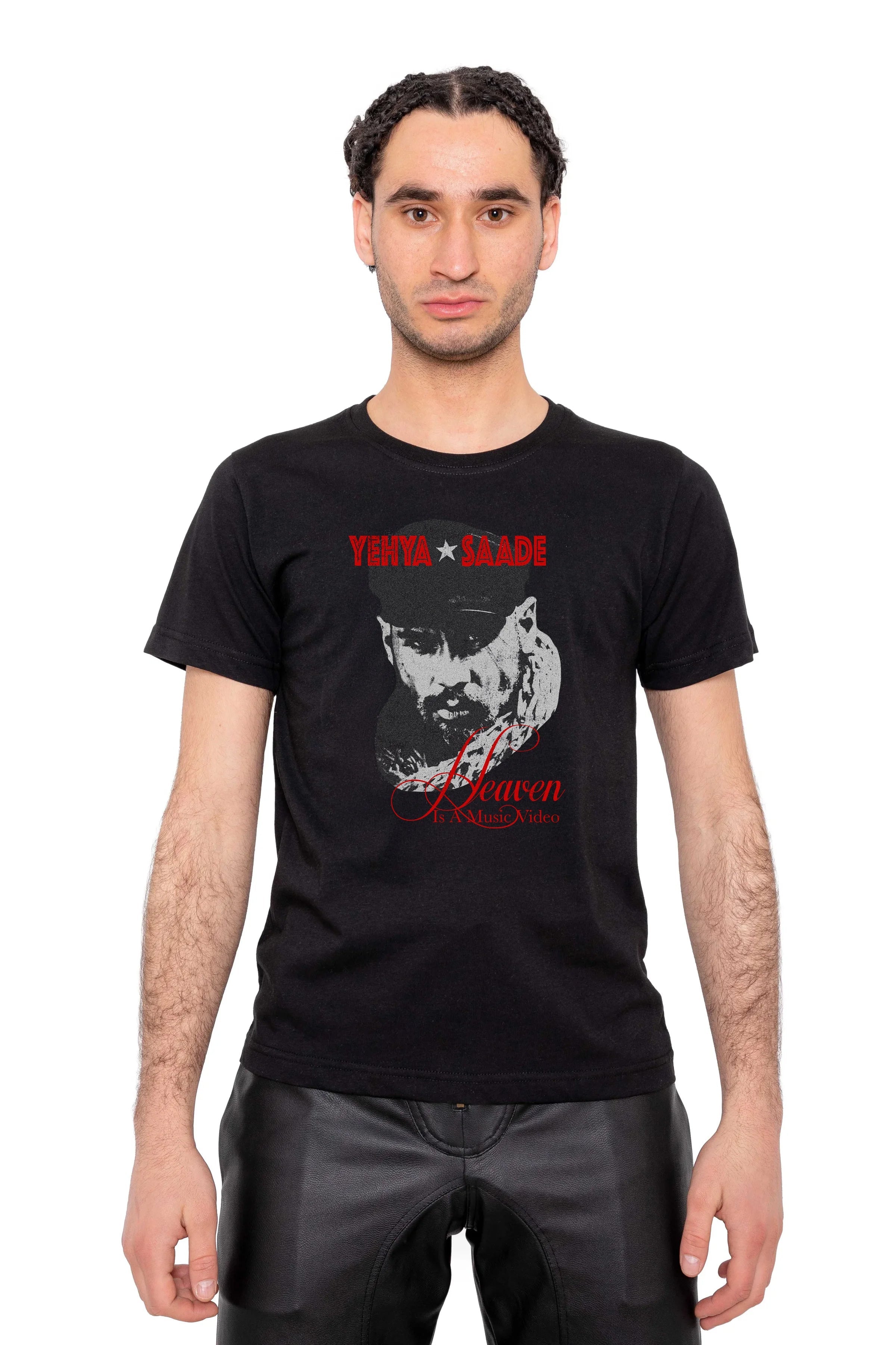 Yehya saade black shirt
