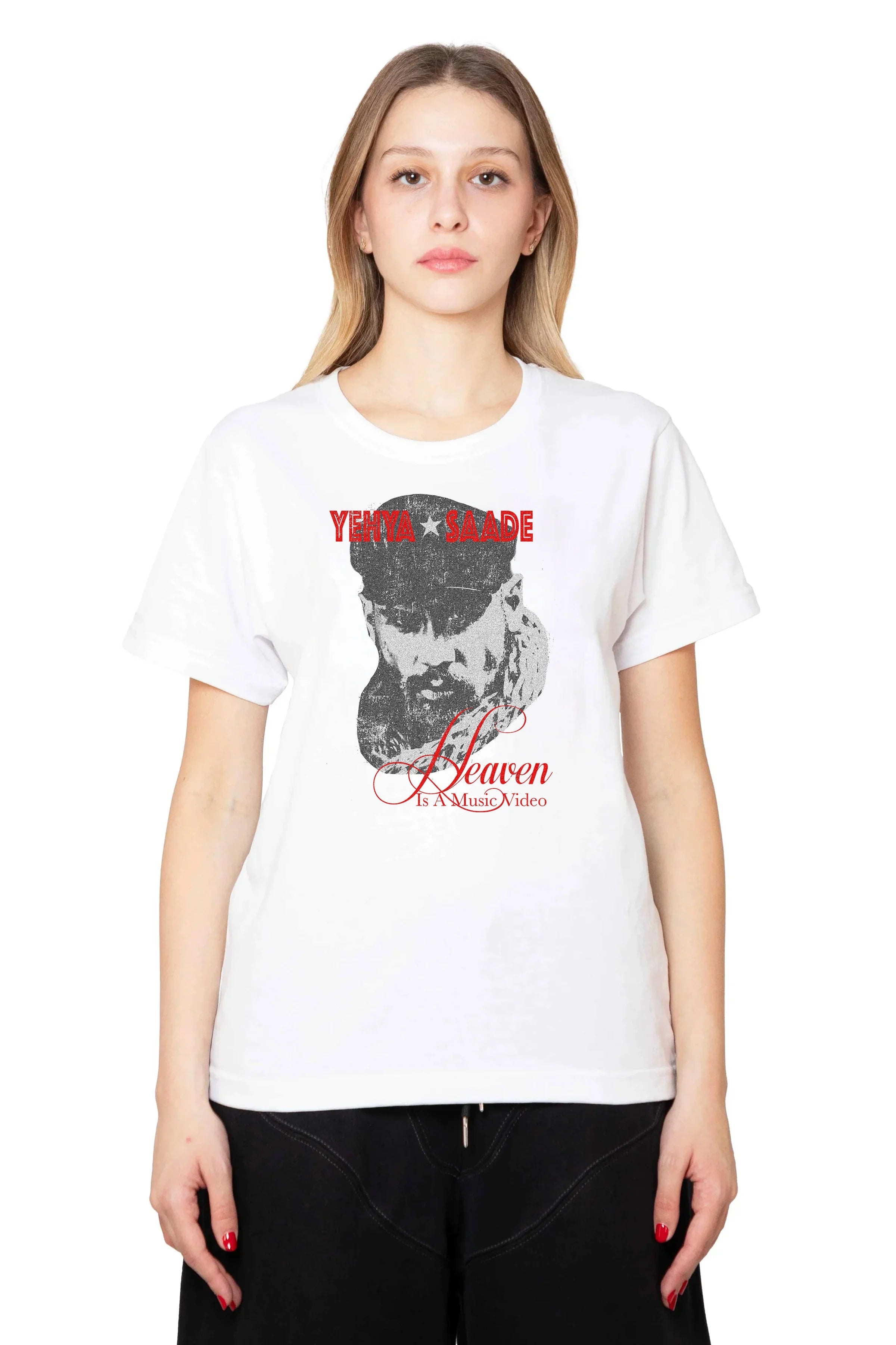 Yehya saade white shirt