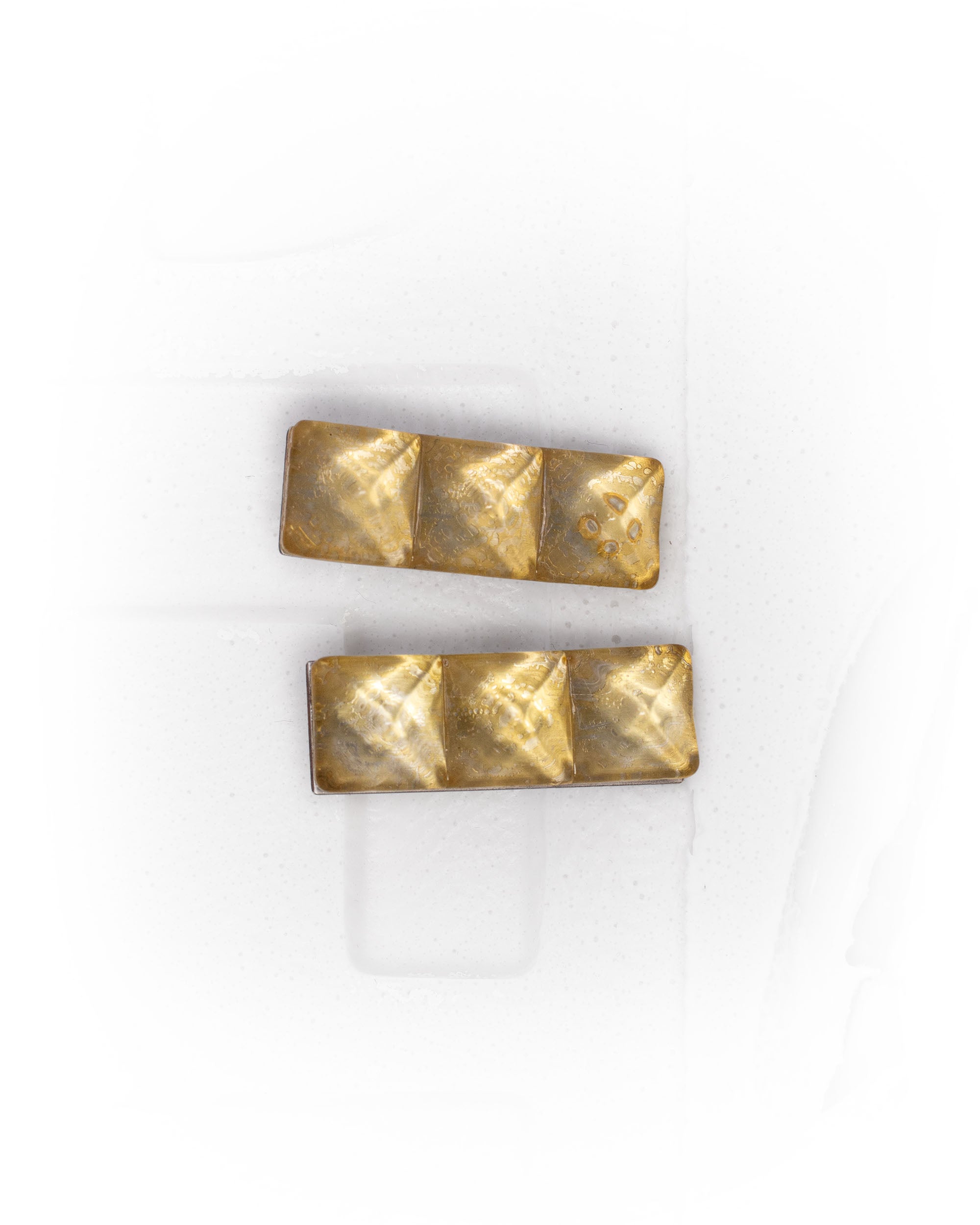 Oil block earrings