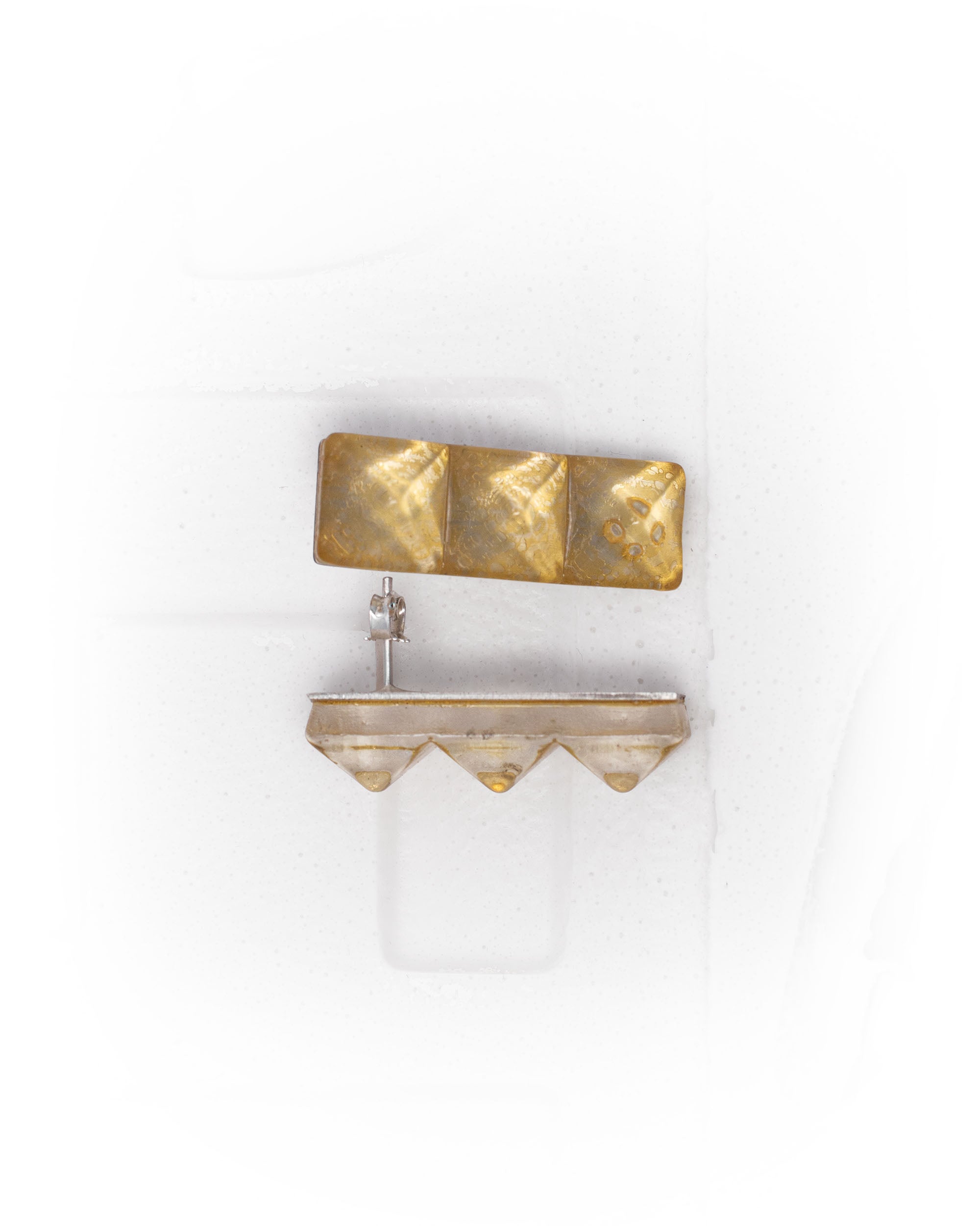 Oil block earrings