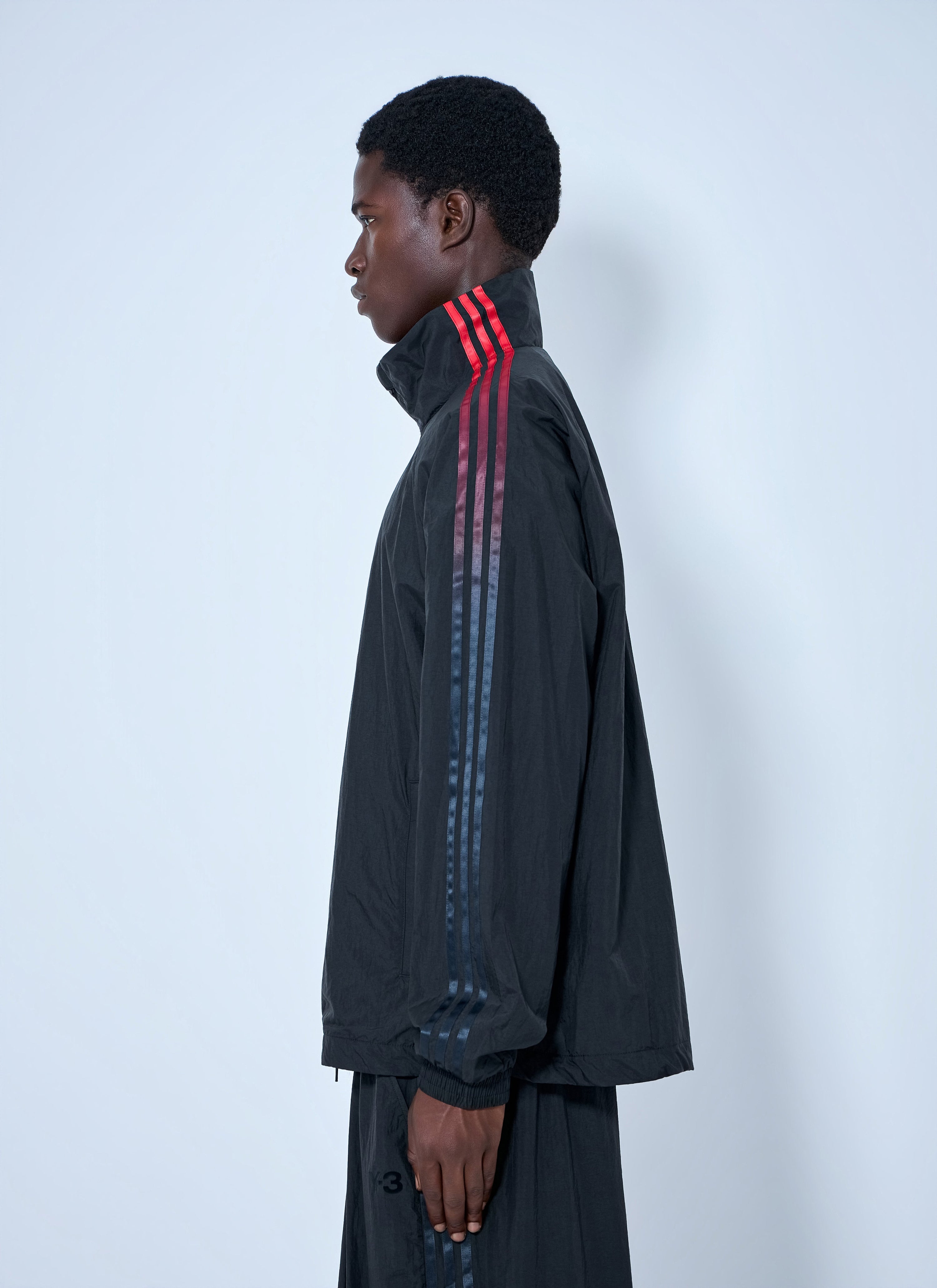Gradient 3-stripes nylon jacket
