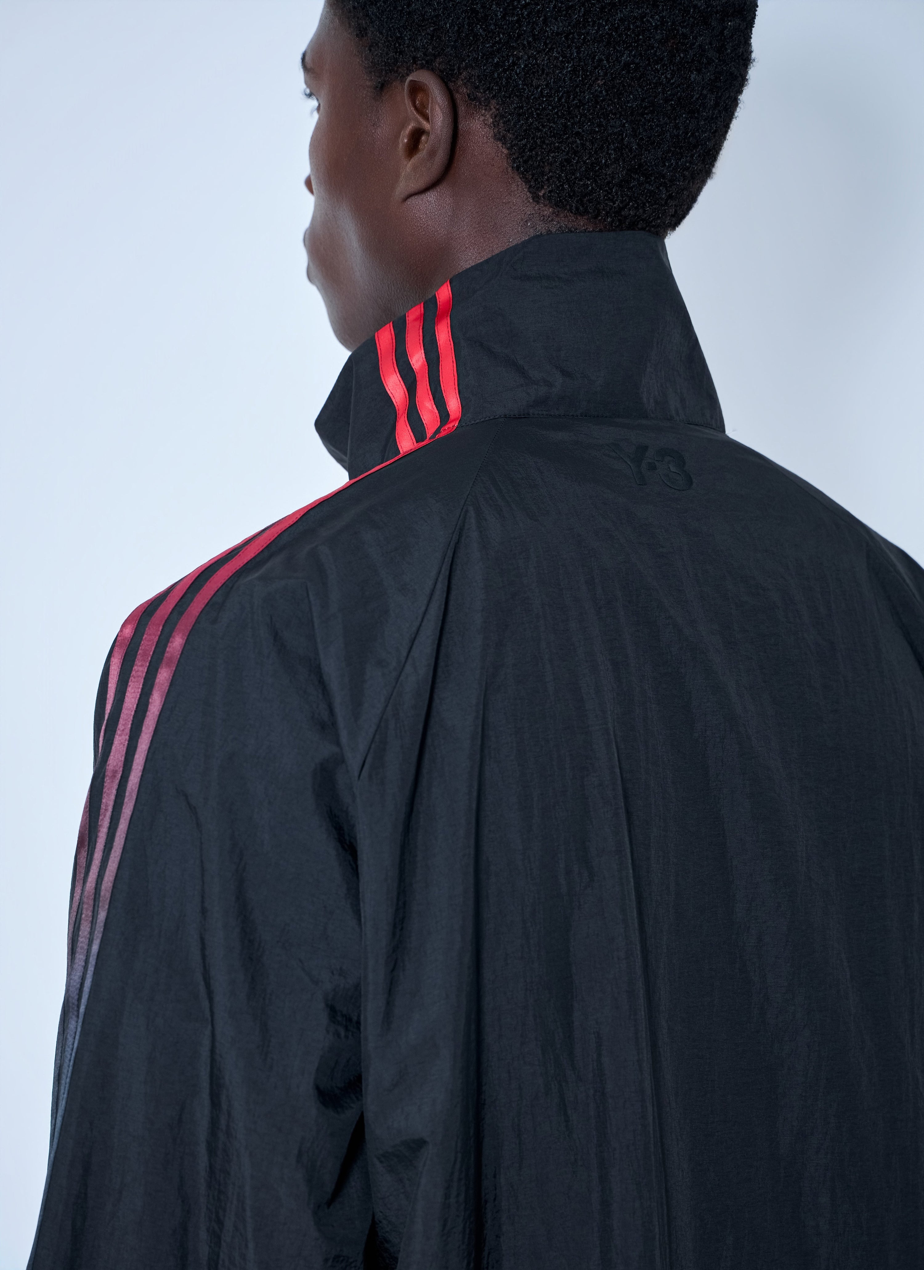 Gradient 3-stripes nylon jacket