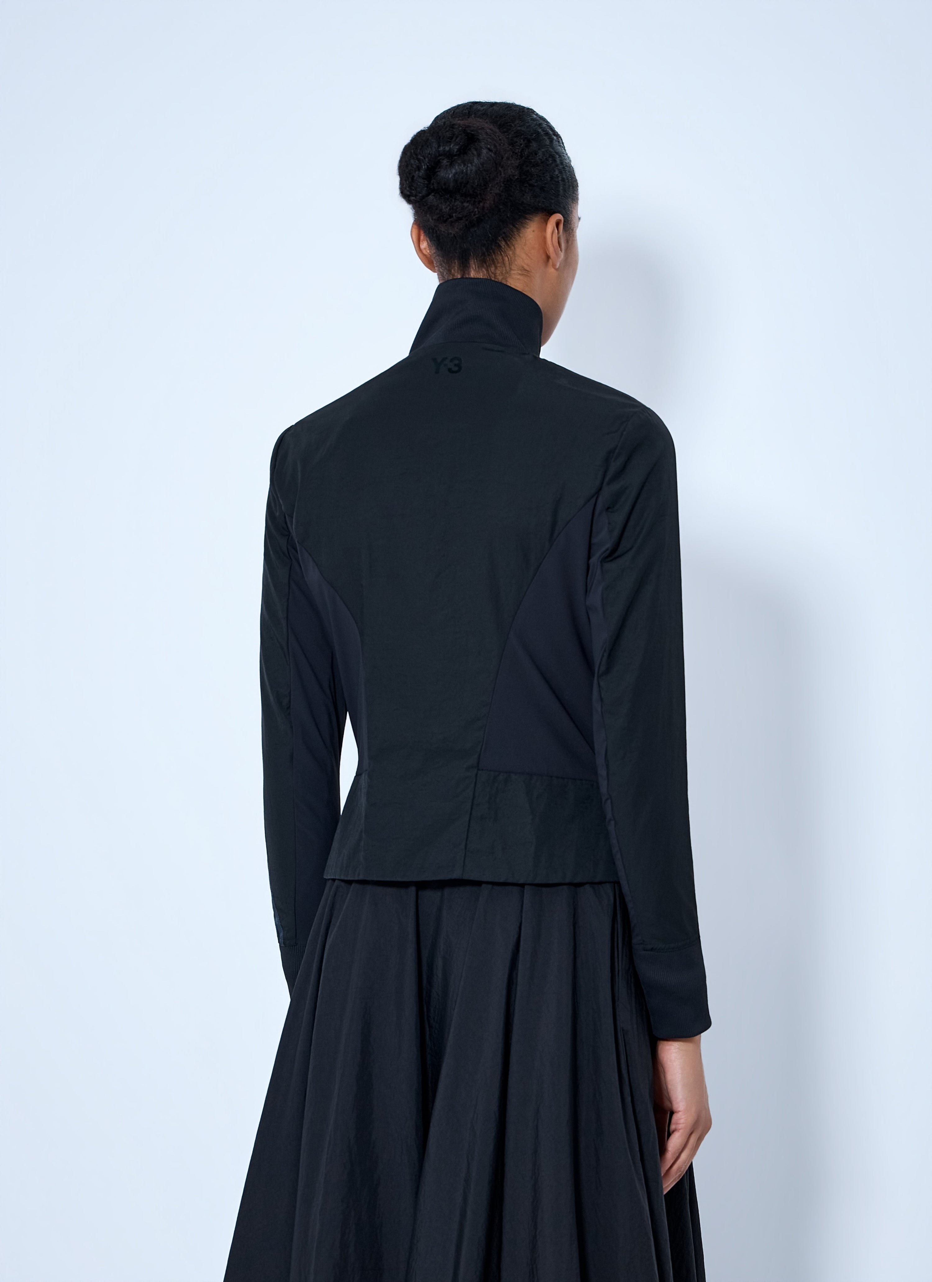 Gradient 3-stripes nylon track jacket