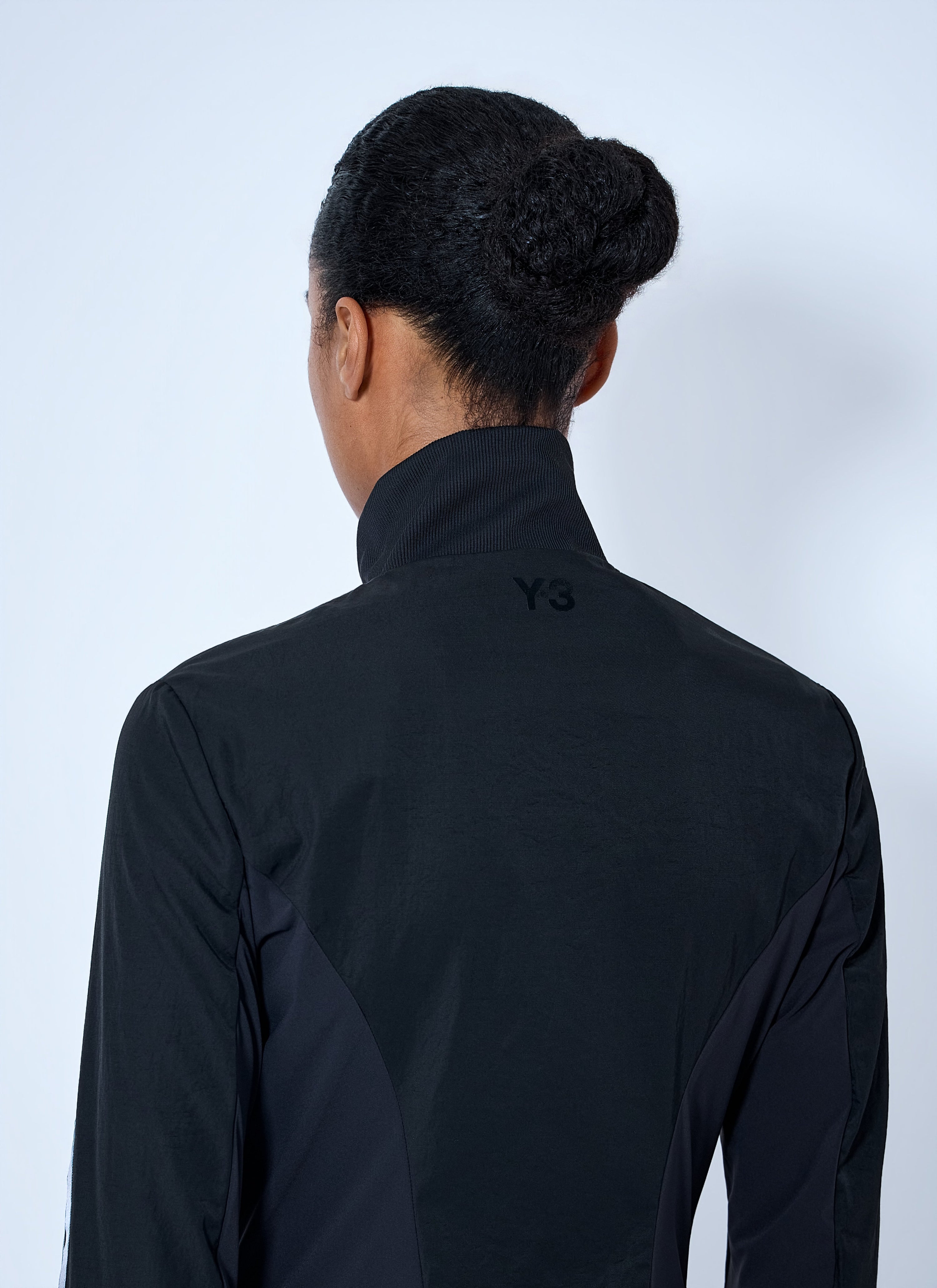 Gradient 3-stripes nylon track jacket