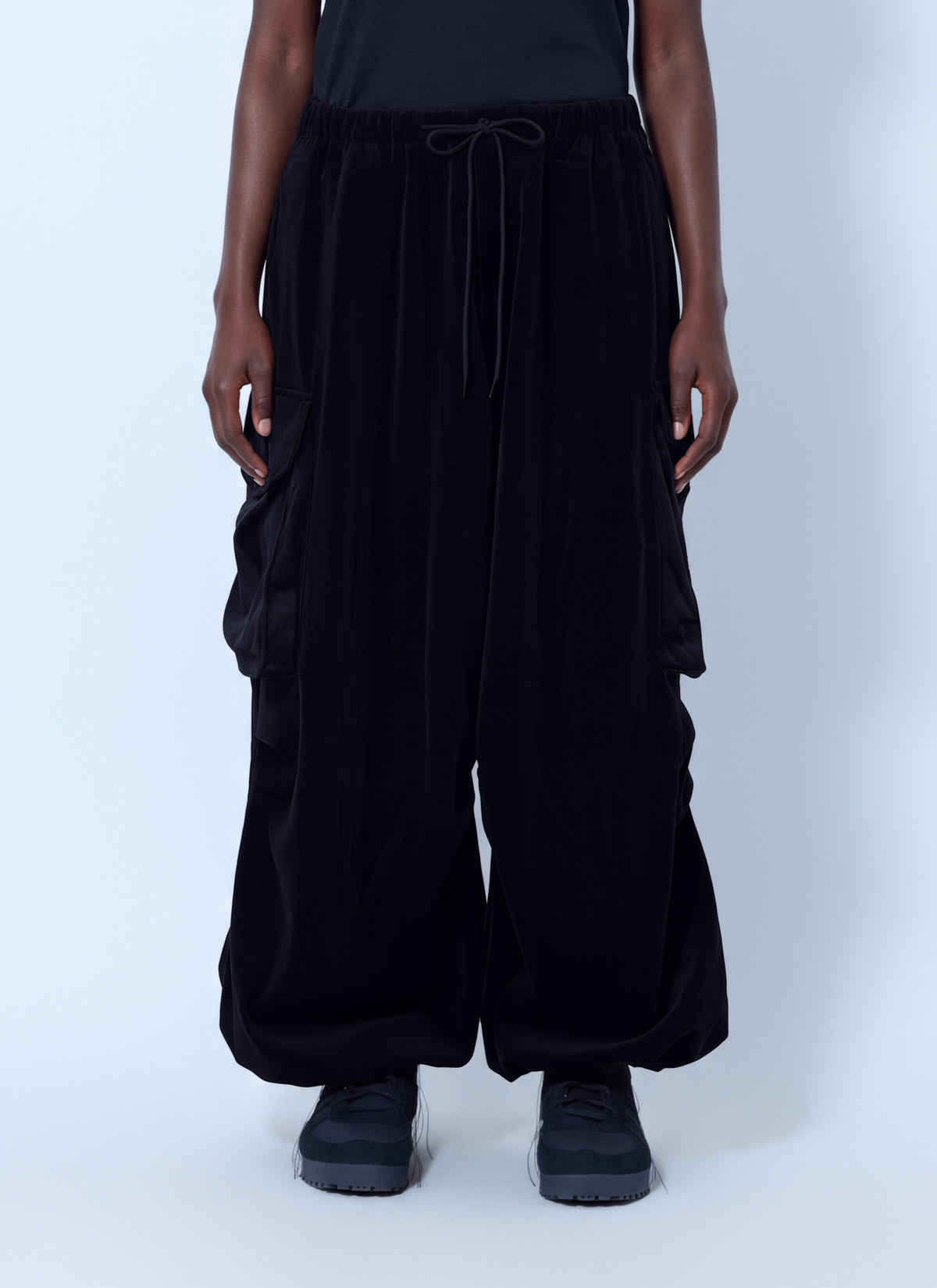 Velvet corduroy cargo pants