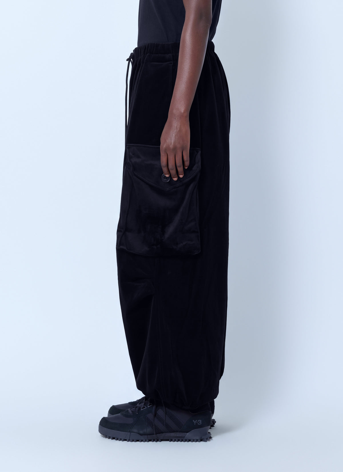 Velvet corduroy cargo pants
