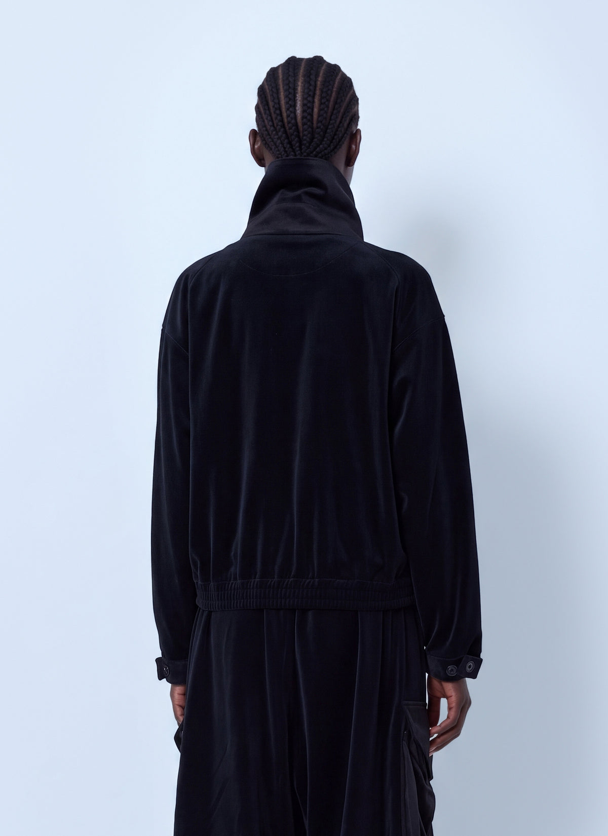 Velvet corduroy utility blouson