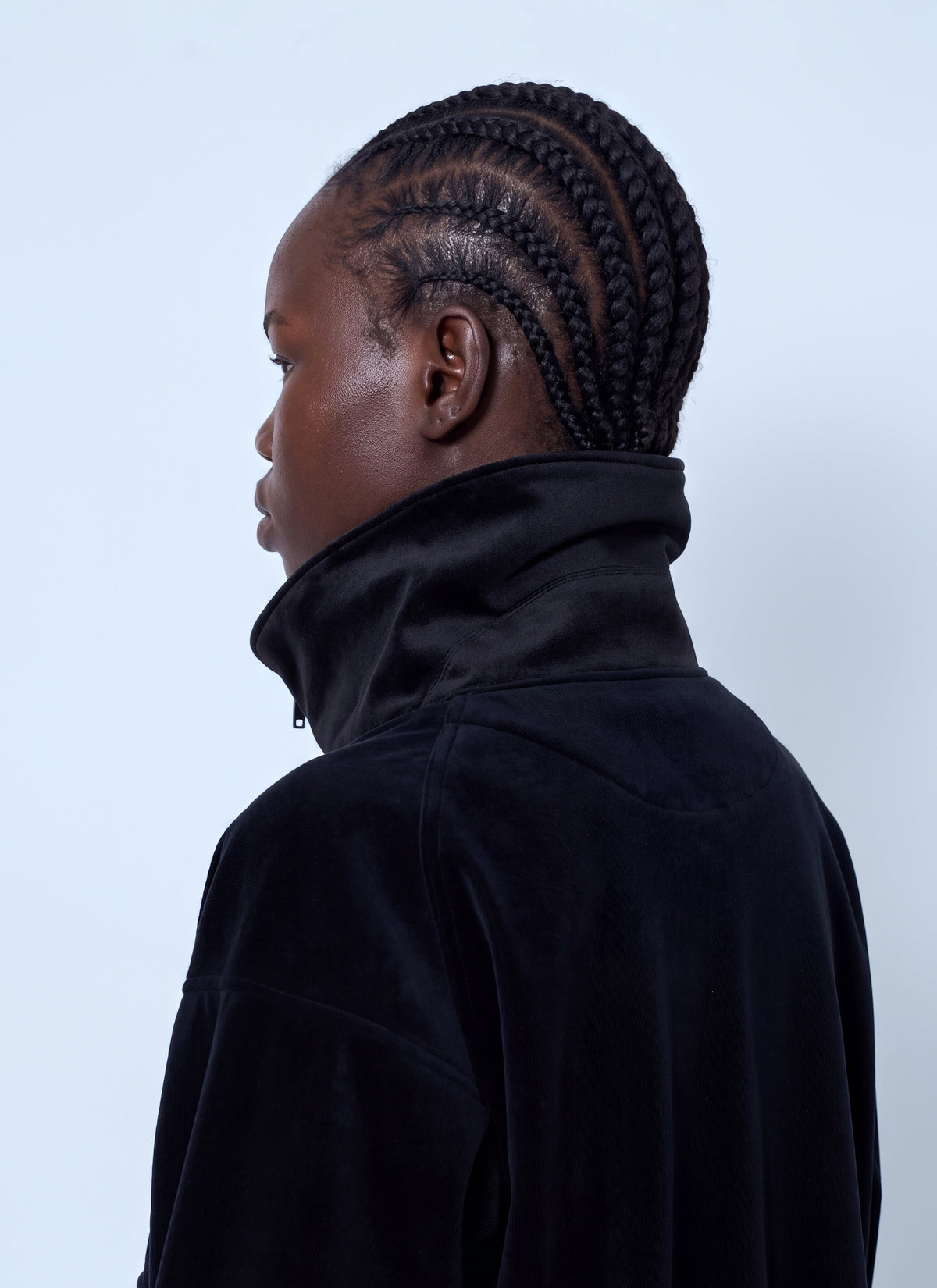 Velvet corduroy utility blouson