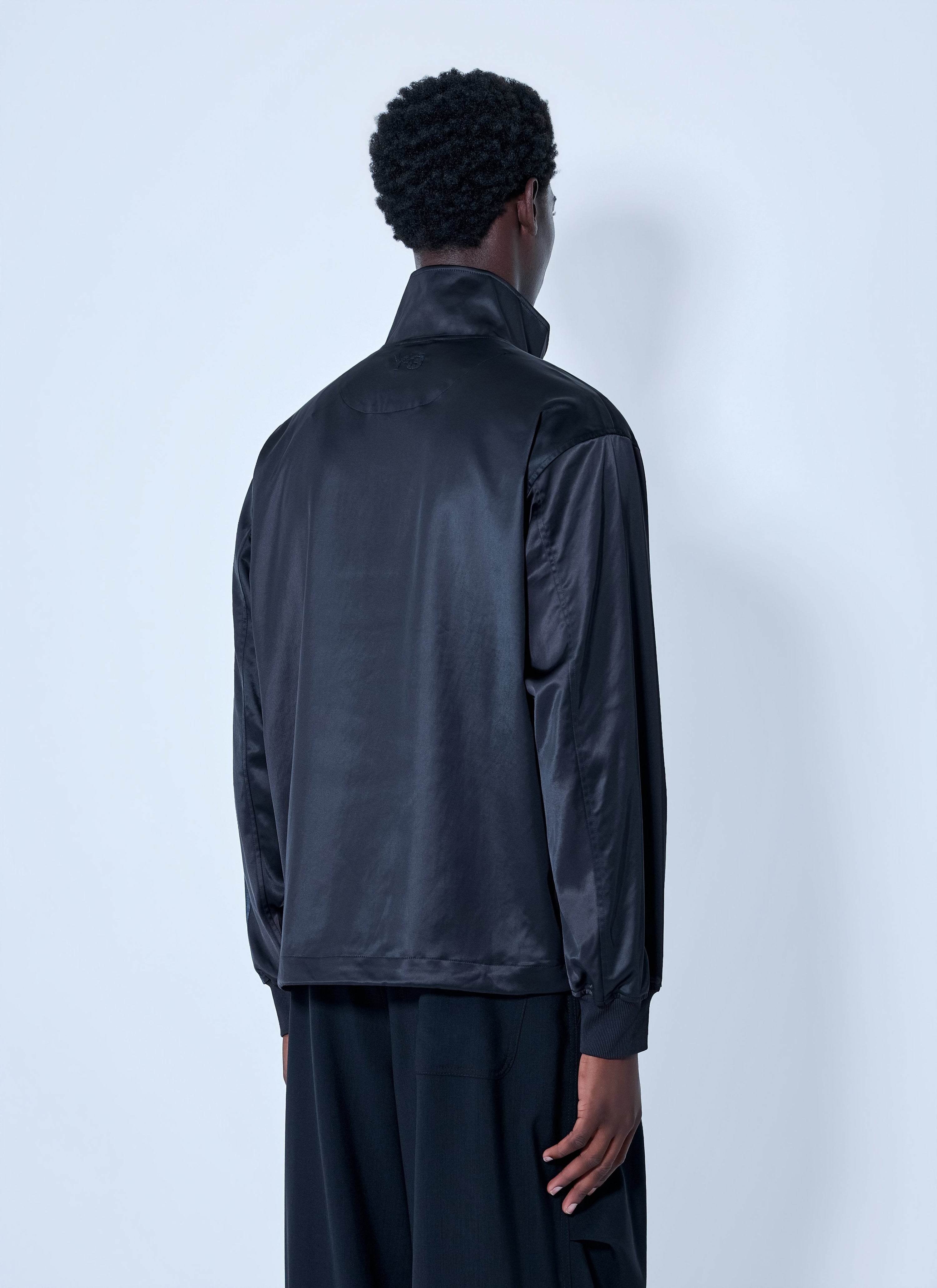 Satin gradient 3 stripes track jacket