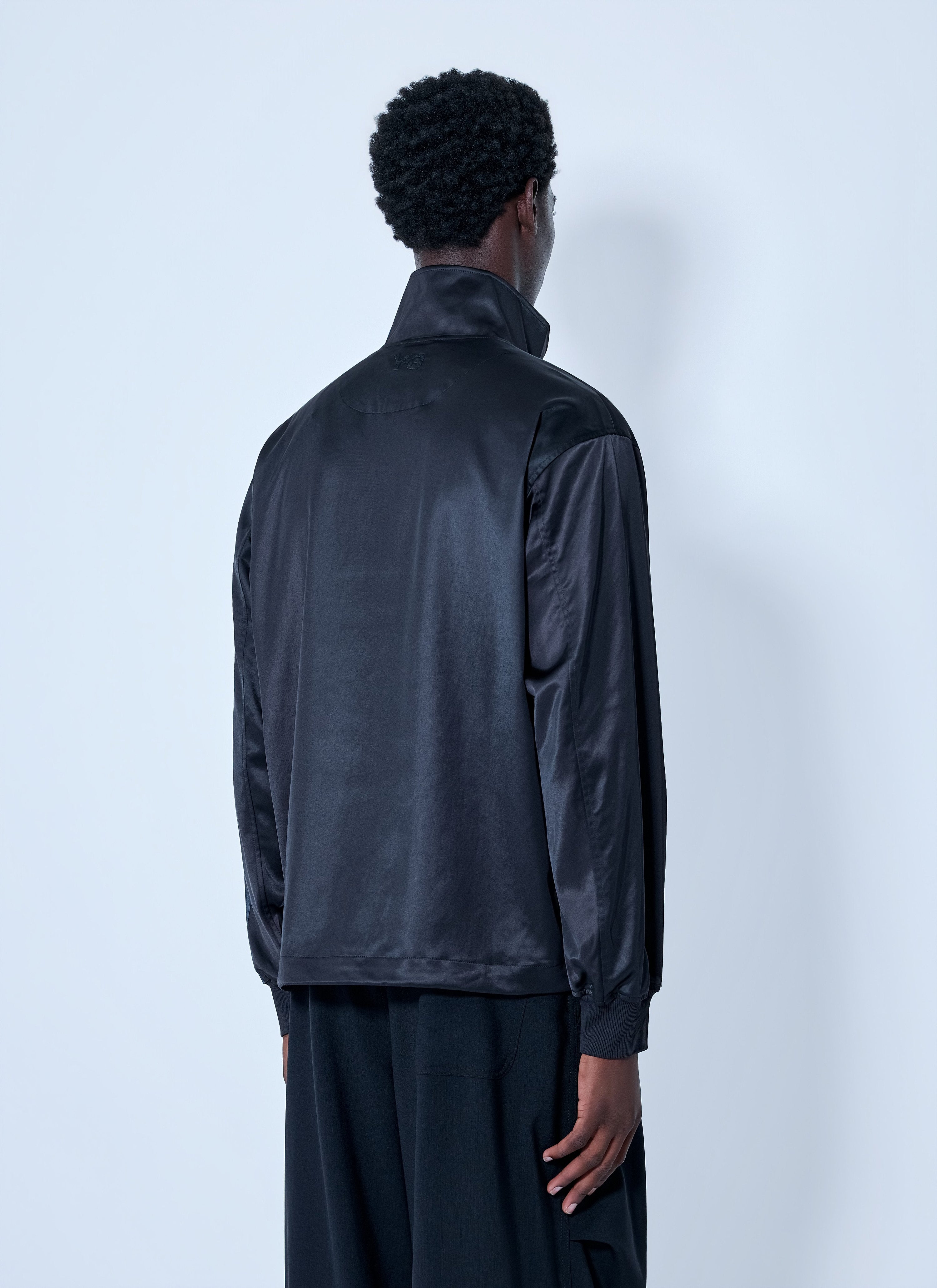Satin gradient 3 stripes track jacket