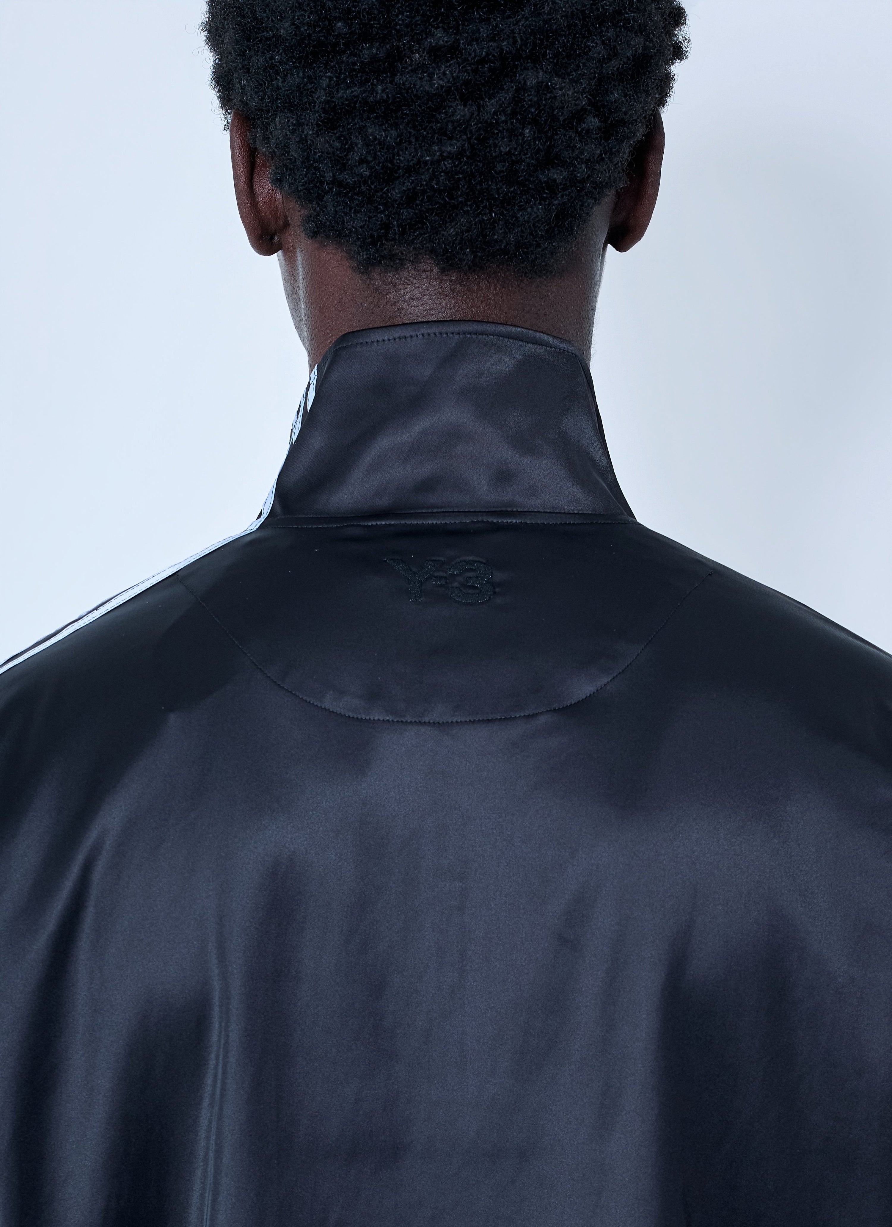 Satin gradient 3 stripes track jacket