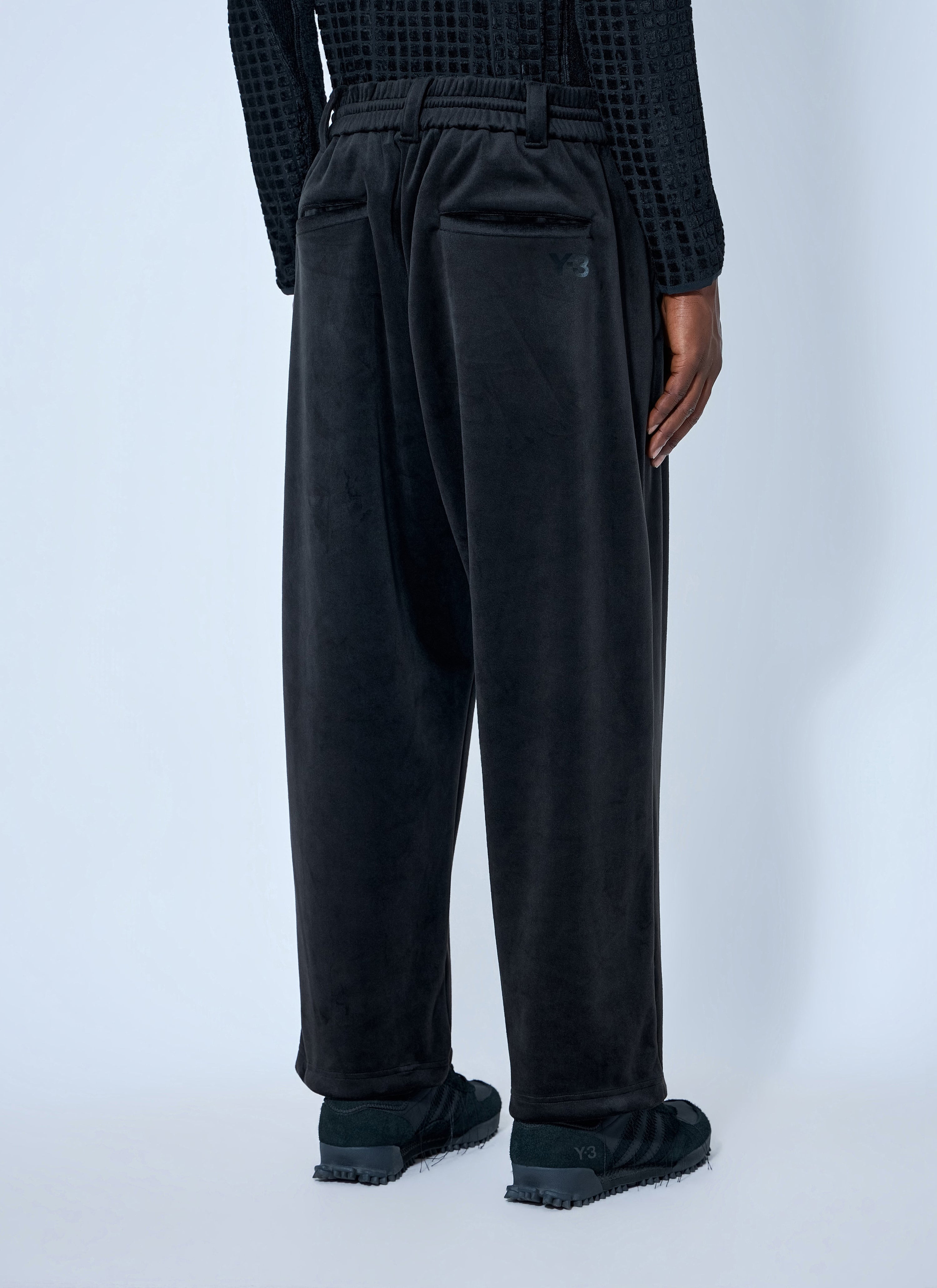Satin gradient 3-stripes track pants