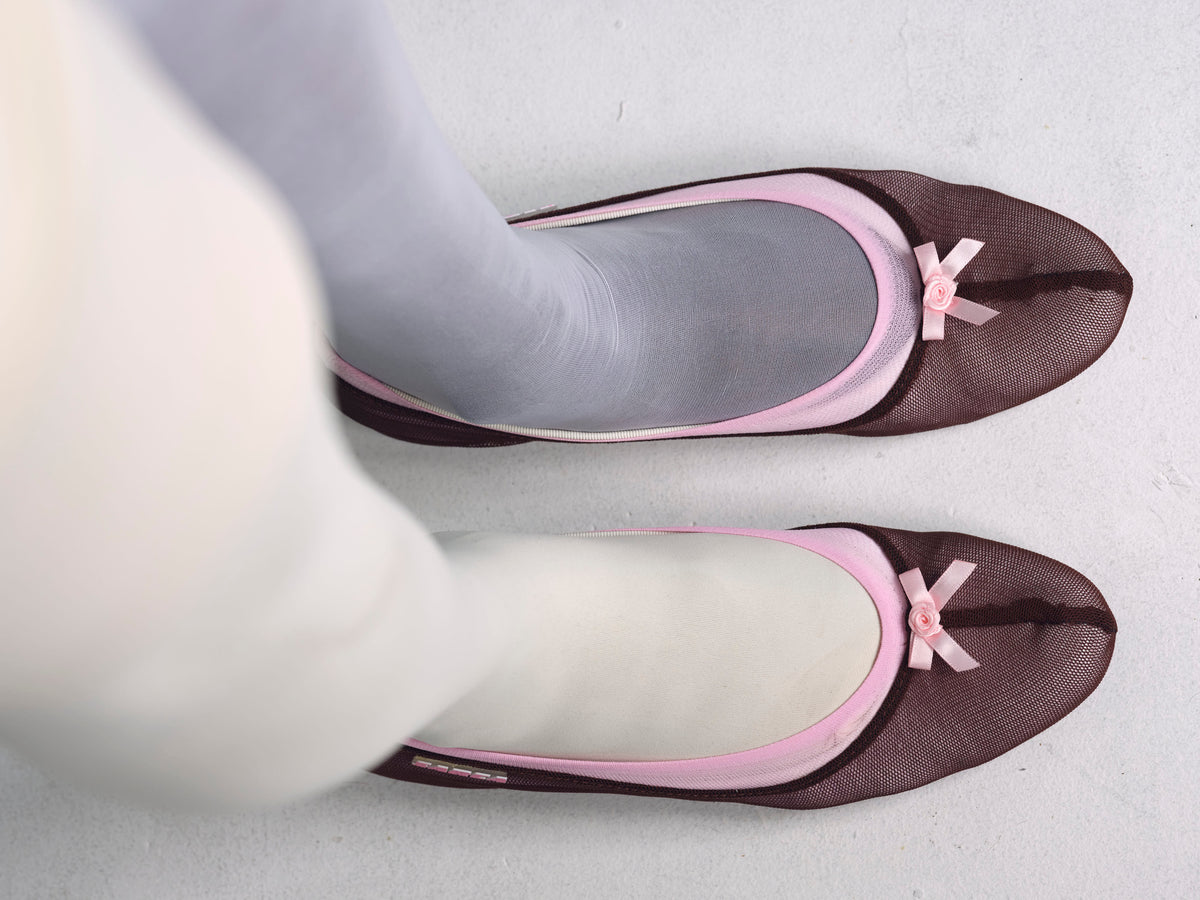 1 ballet flat mesh layers