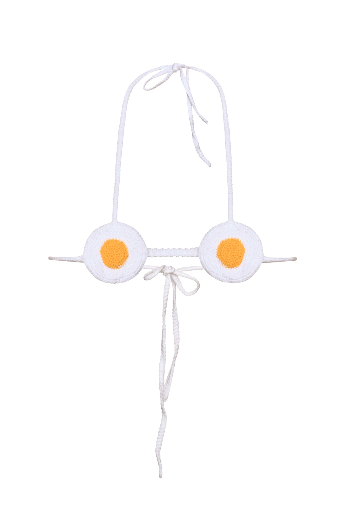 Knitted sunny side bikini