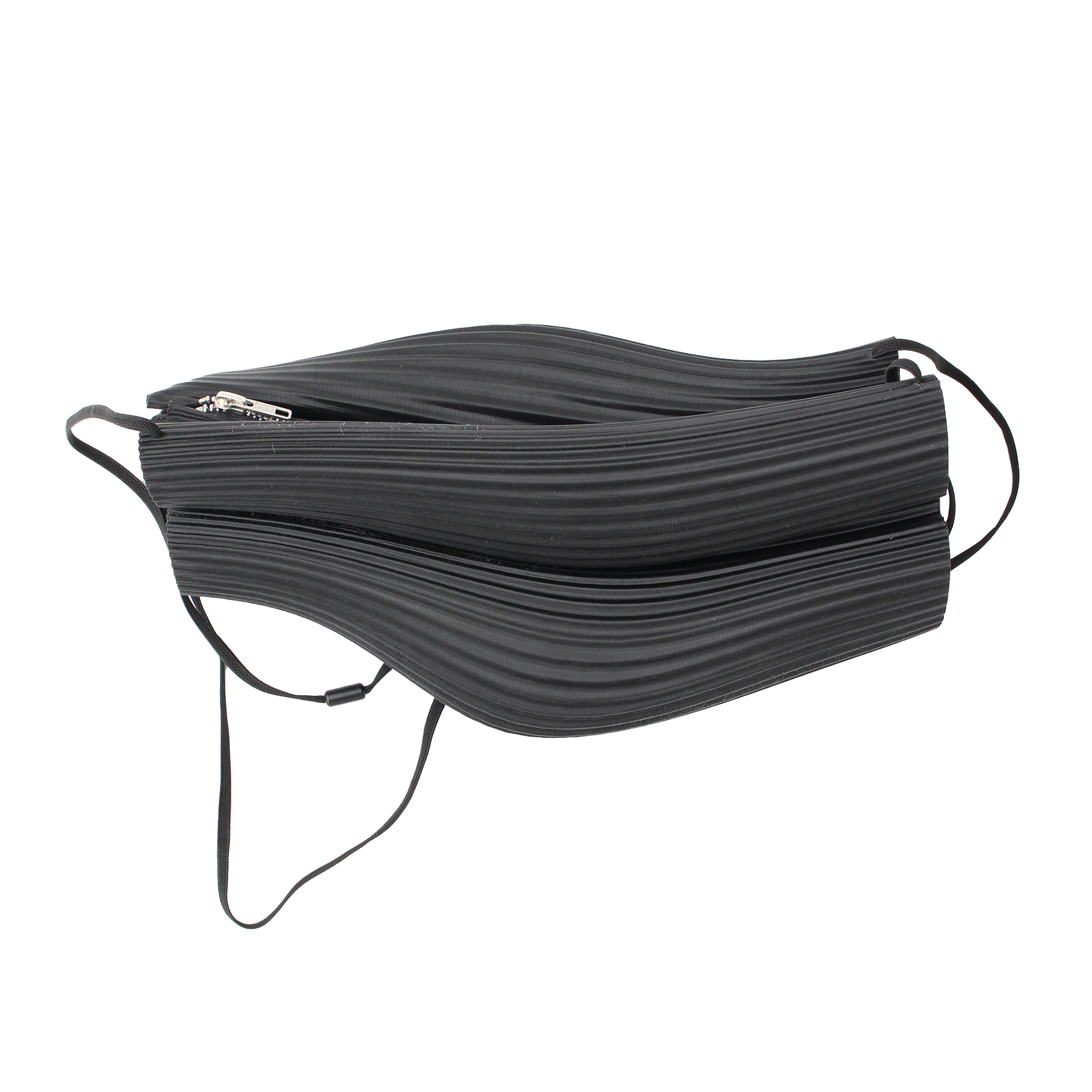 Rubber sling bag, black